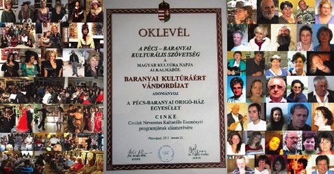 Baranyai Kultúráért-díjat kapott az Origó-Ház
