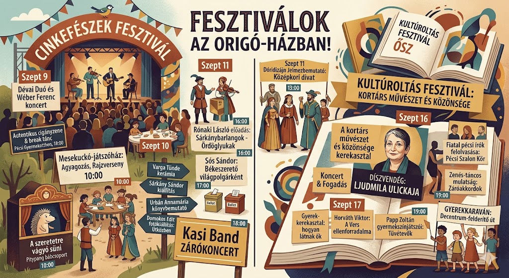 Fesztiválok az Origó-Házban!