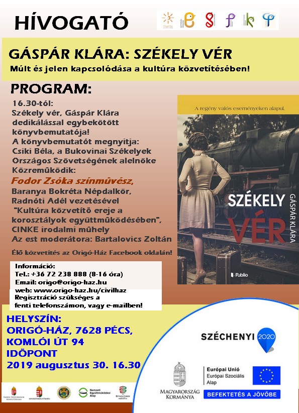 Székely vér – könyvbemutató