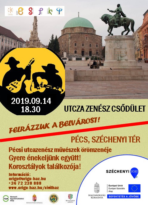 Pécsi utcazeneművészek találkozója