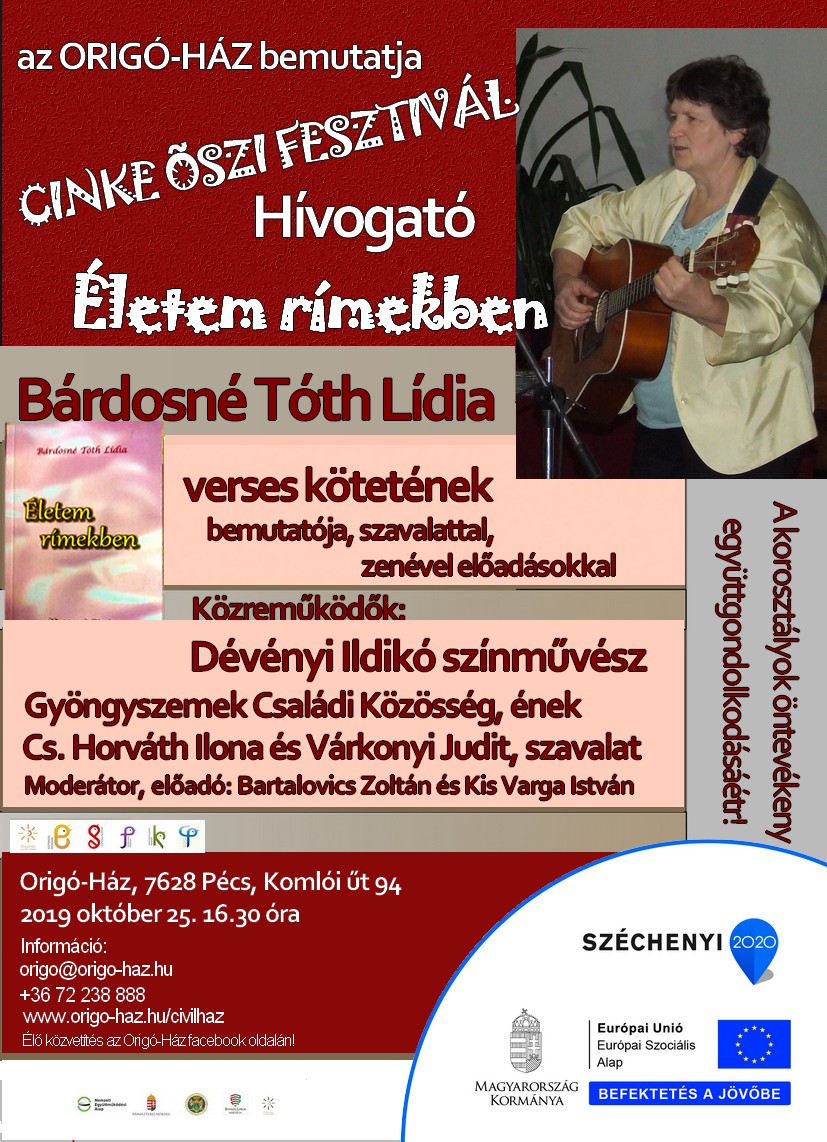 CINKE Őszi Fesztivál – Életem rímekben…