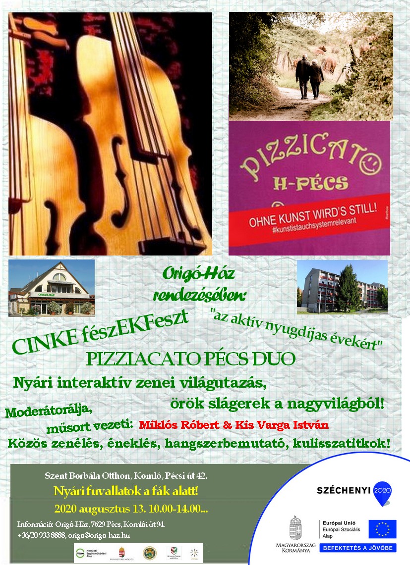 CINKE fészEKFeszt, az aktív nyugdíjas évekért.