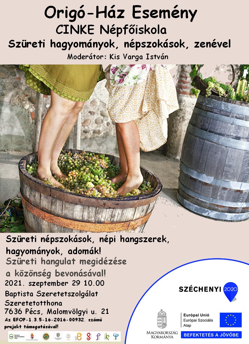 CINKE Népfőiskola – Szüreti hagyományok
