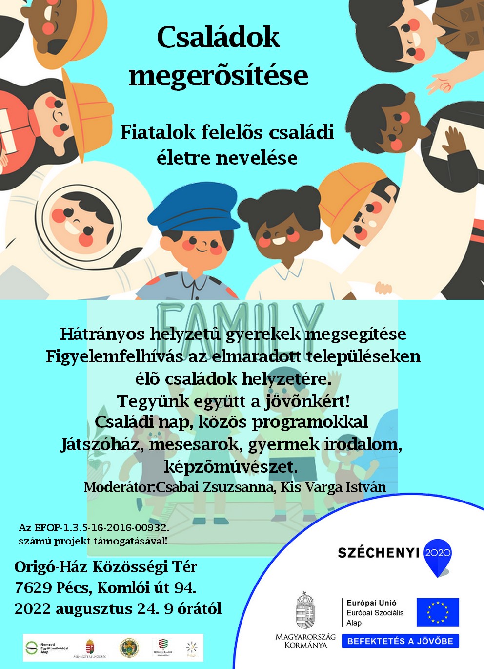 Családok megerősítése – fiatalok felelős családi életre nevelés