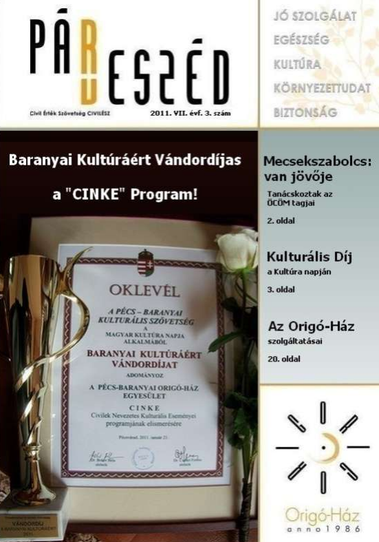 Párbeszéd 2011. VII. évf 3. szám